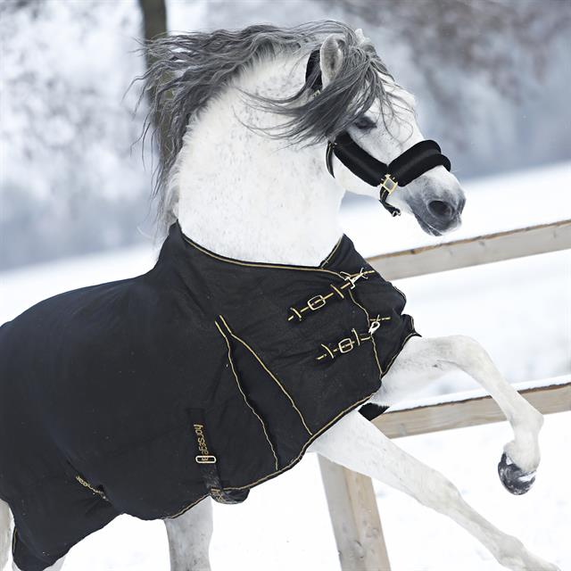 Deken HORSEGEAR HGLimited Edition Glitter 100gr Zwart-goud