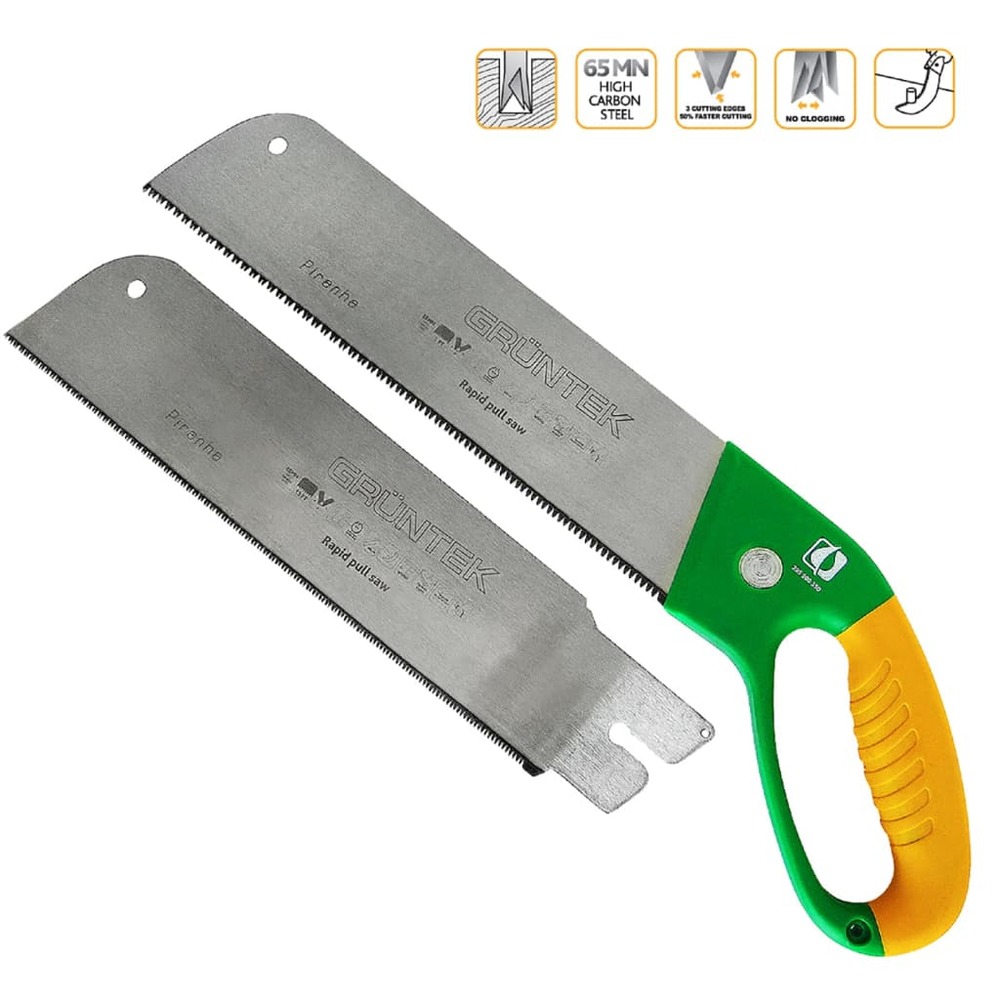 Scie de jardin piranha avec 2 lames 520 mm