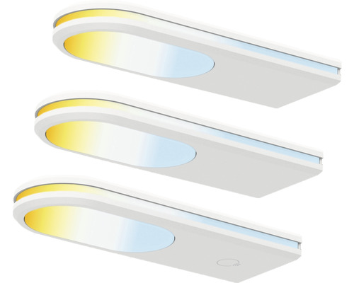 tint LED onderkastverlichting set 3x500 lm 2700-6500 K Armaro wit 3 stuks