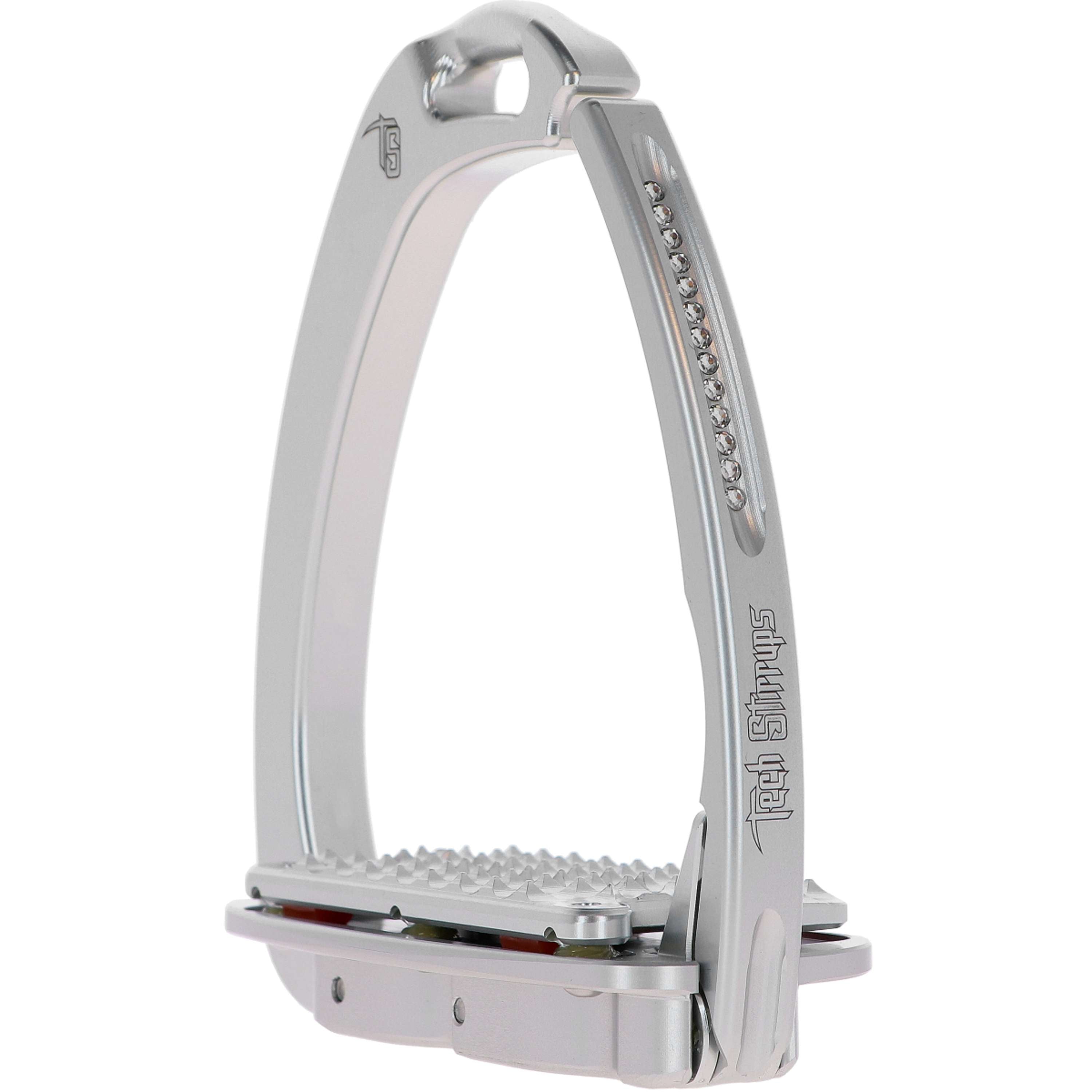 Tech Stirrups Stijgbeugels Venice Plus Swarovski Dressuur Zilver/Zilve