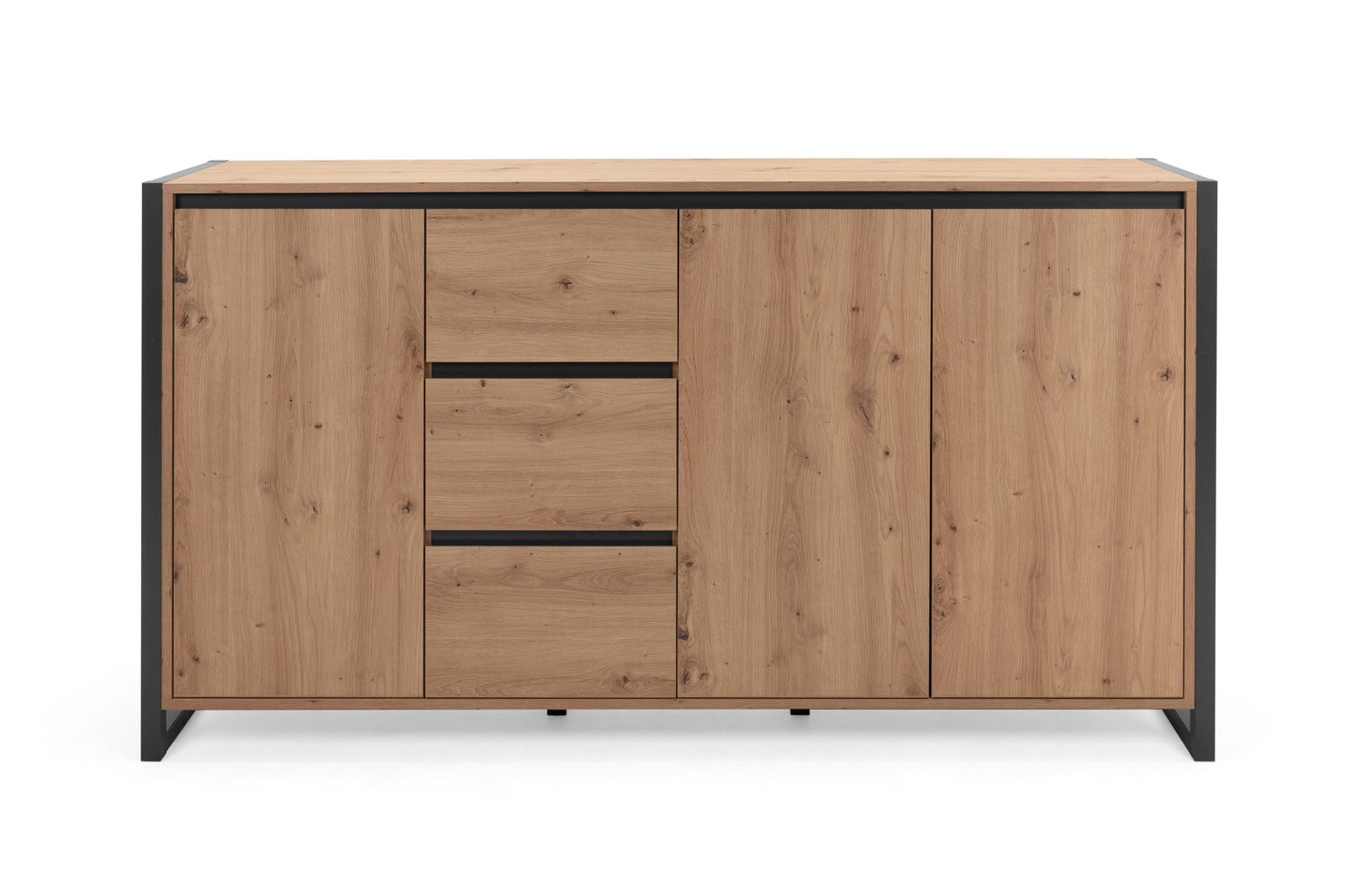 Sideboard Denver Artisan Oak-Optik/Anthrazit 160 x 88 x 40 cm