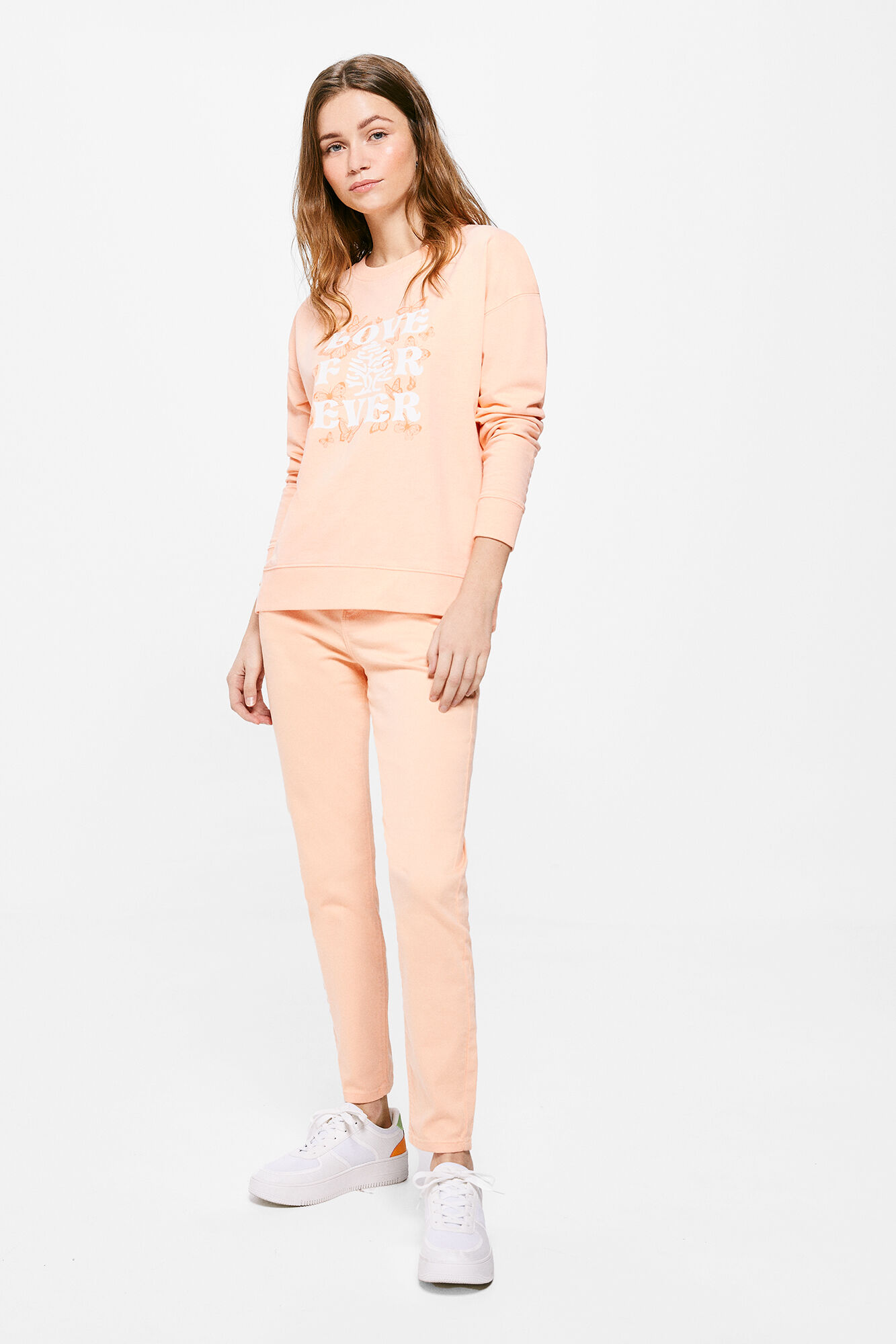 Moletom Love For Ever - coral