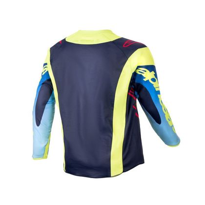 Maillot cross Alpinestars YOUTH RACER - HOEN - Jaune / Bleu