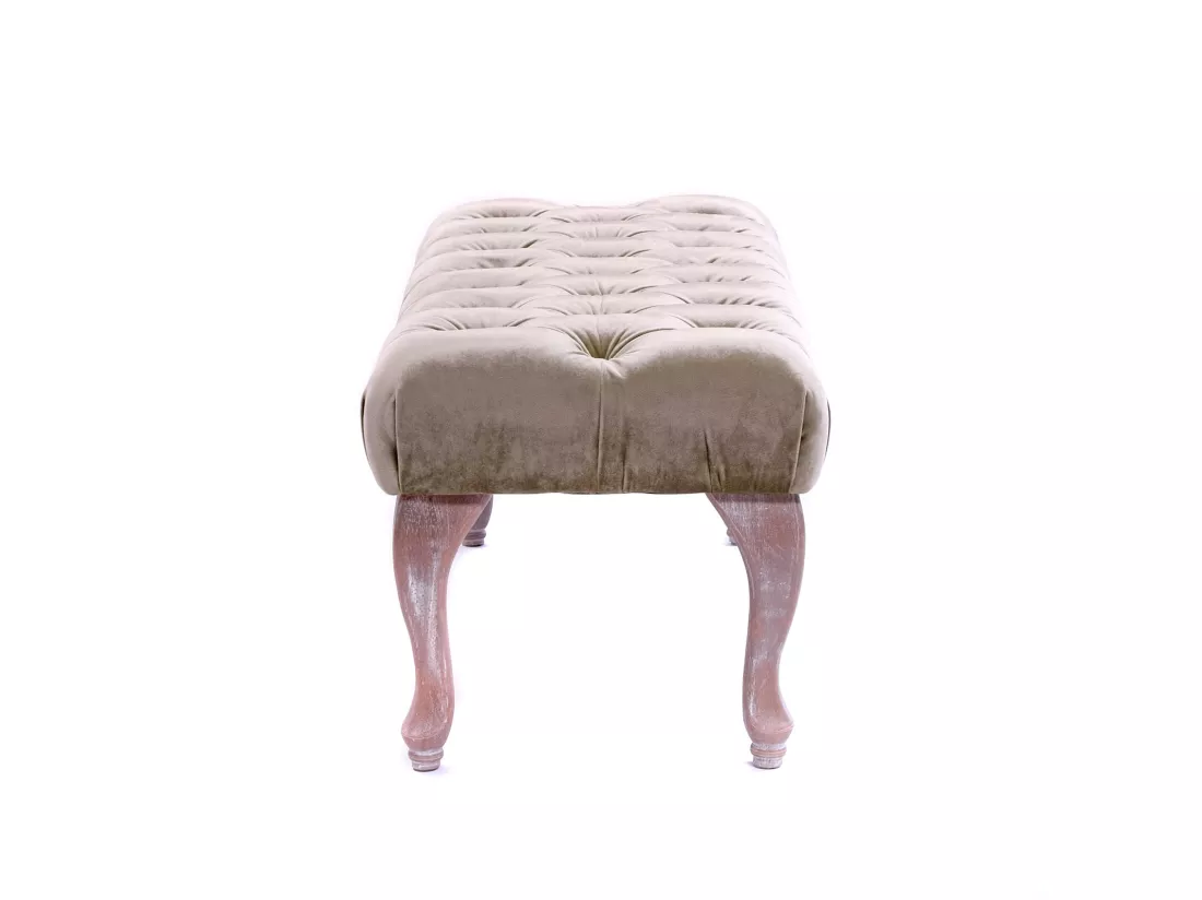 BANQUETTE Mathilda 100 Bois, style baroque Couleur or