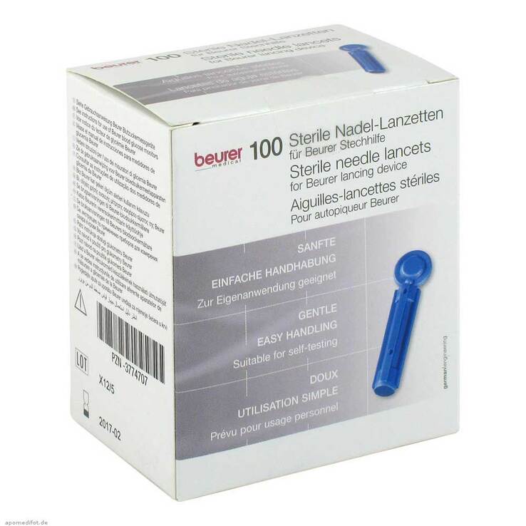 Beurer Nadel Lanzetten steril, 100 St