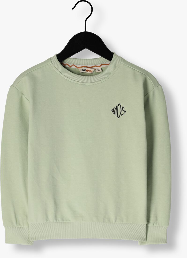 MOODSTREET groene moodstreet sweater boys sweat front back print