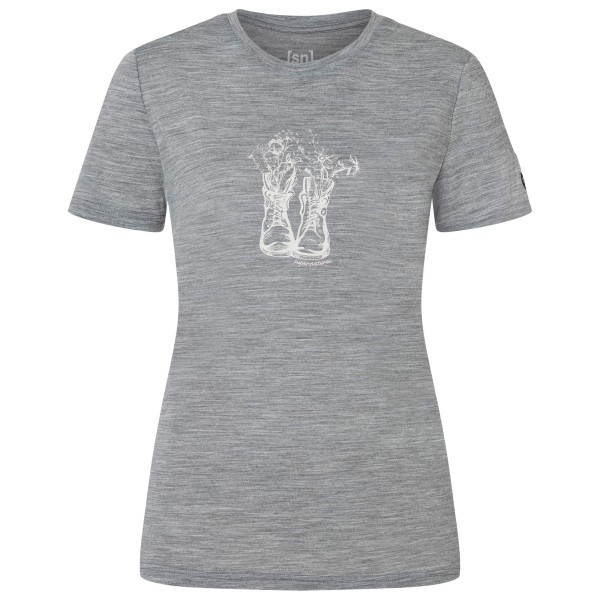 super.natural - Women's Flower Boots Tee - Haut en mérinos