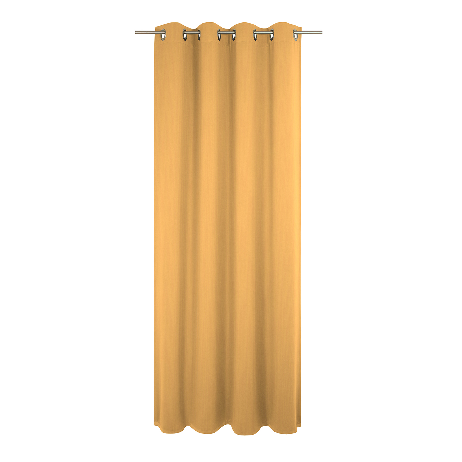 Einzelschal mit Ösen UNI COLLECTION LIGHT - dunkelgelb - 145x145 cm