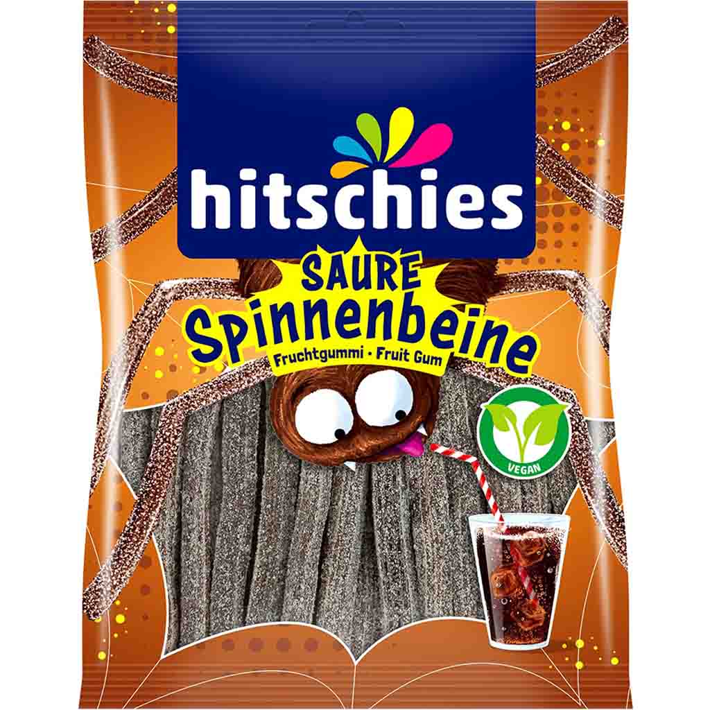 Hitschler Hitschies Saure Fruchtgummi Spinnenbeine Cola 125g MHD:28.2.26