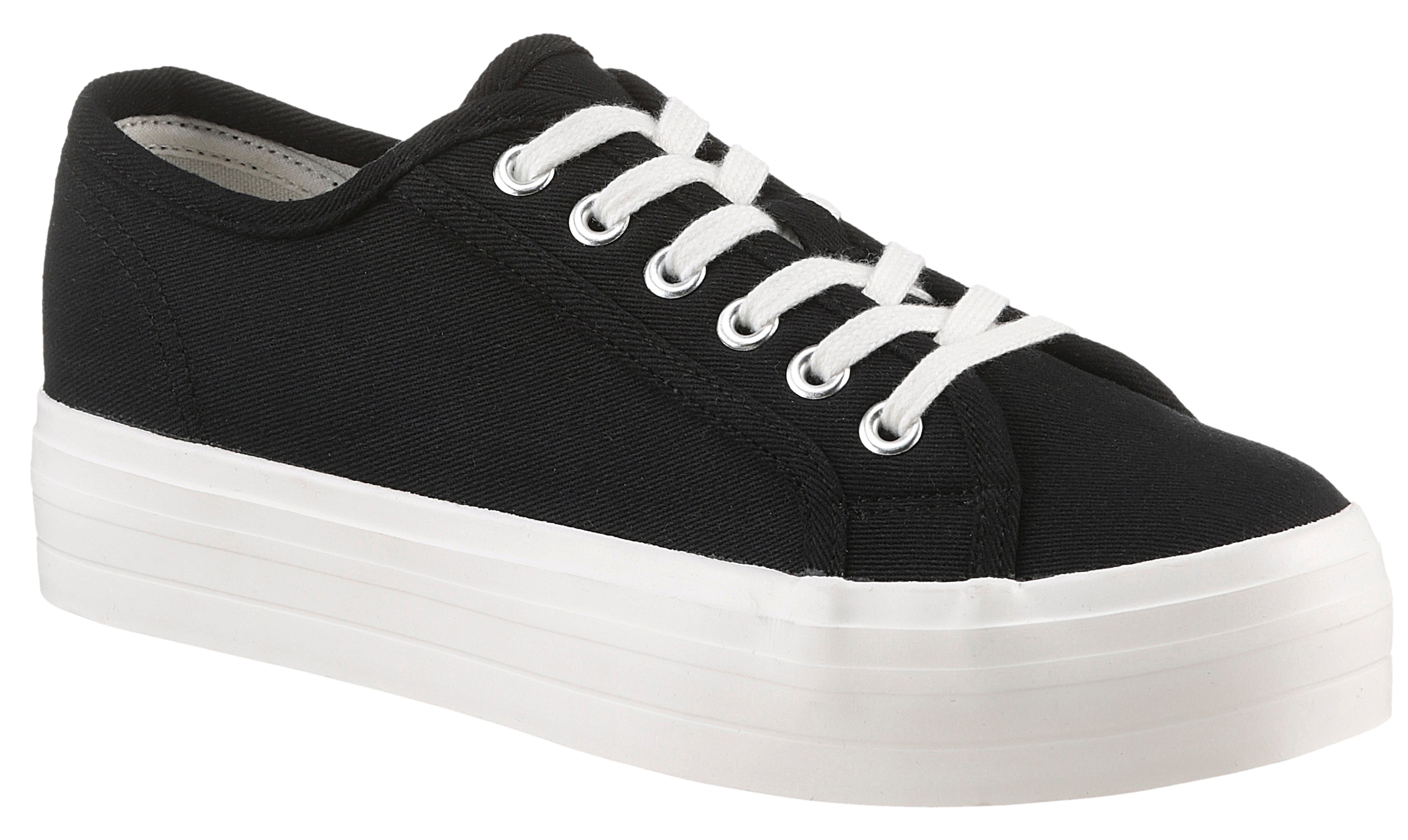 Aniston SHOES Plateausneaker  , Freízeitschuh, Basic-Sneaker, Schnürschuh - NEUE KOLLEKTION