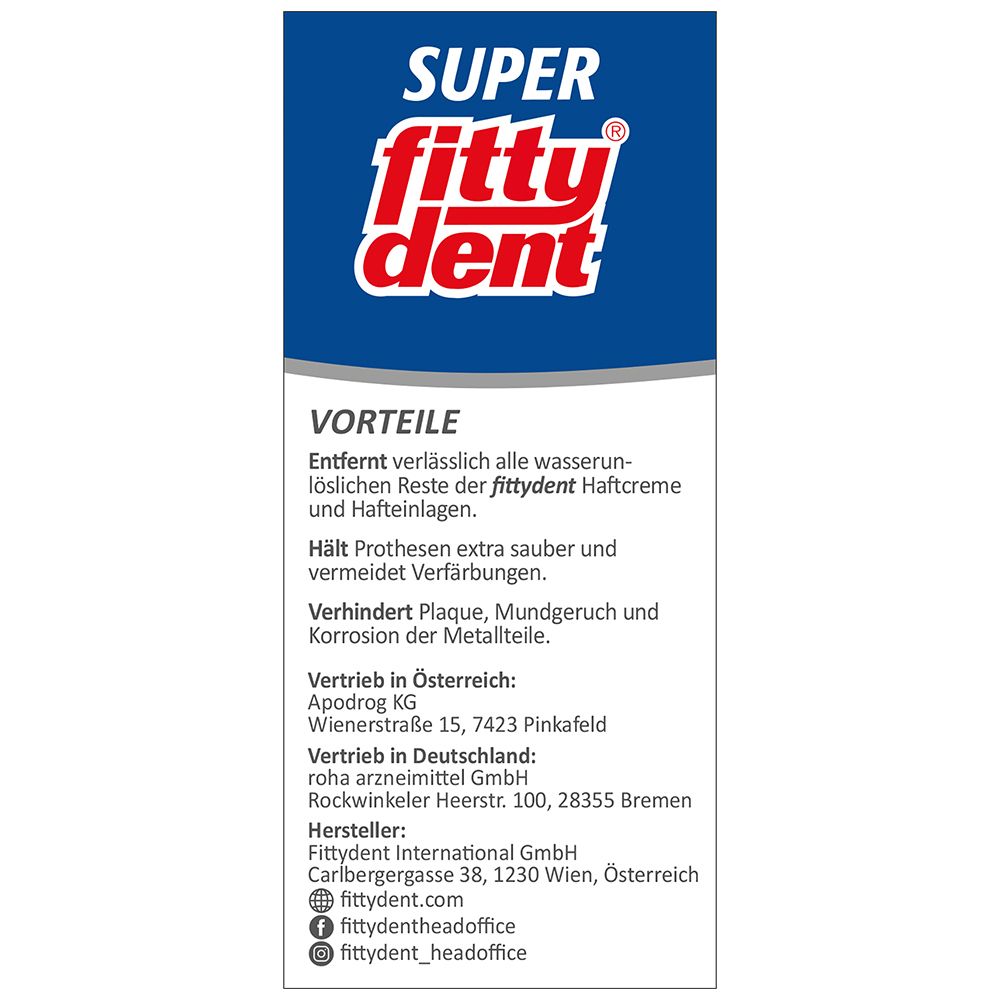 fittydent super Reinigungstabletten