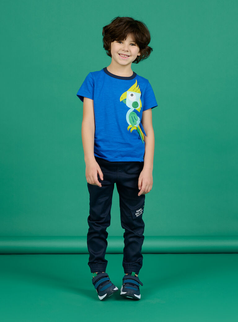 Tee Shirt Manches Courtes Bleu