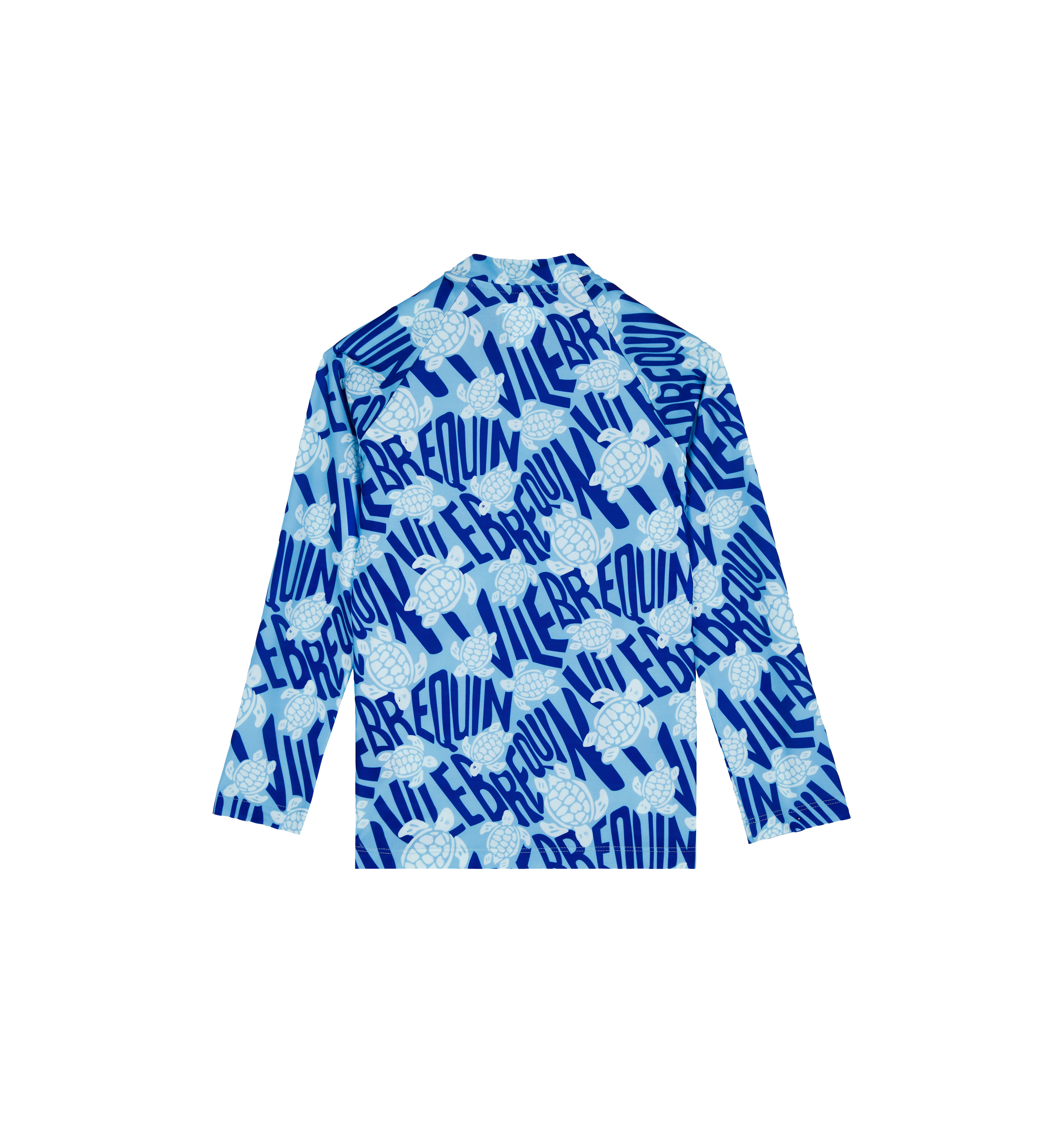 T-shirt Anti UV zippé à manches longues garçon Ronde des tortues logo