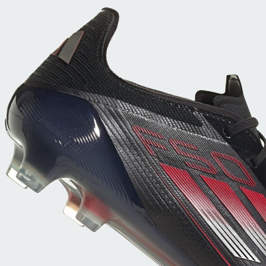 adidas F50 Elite FG Stealth Victory - Noir/Argenté/Lucid Red