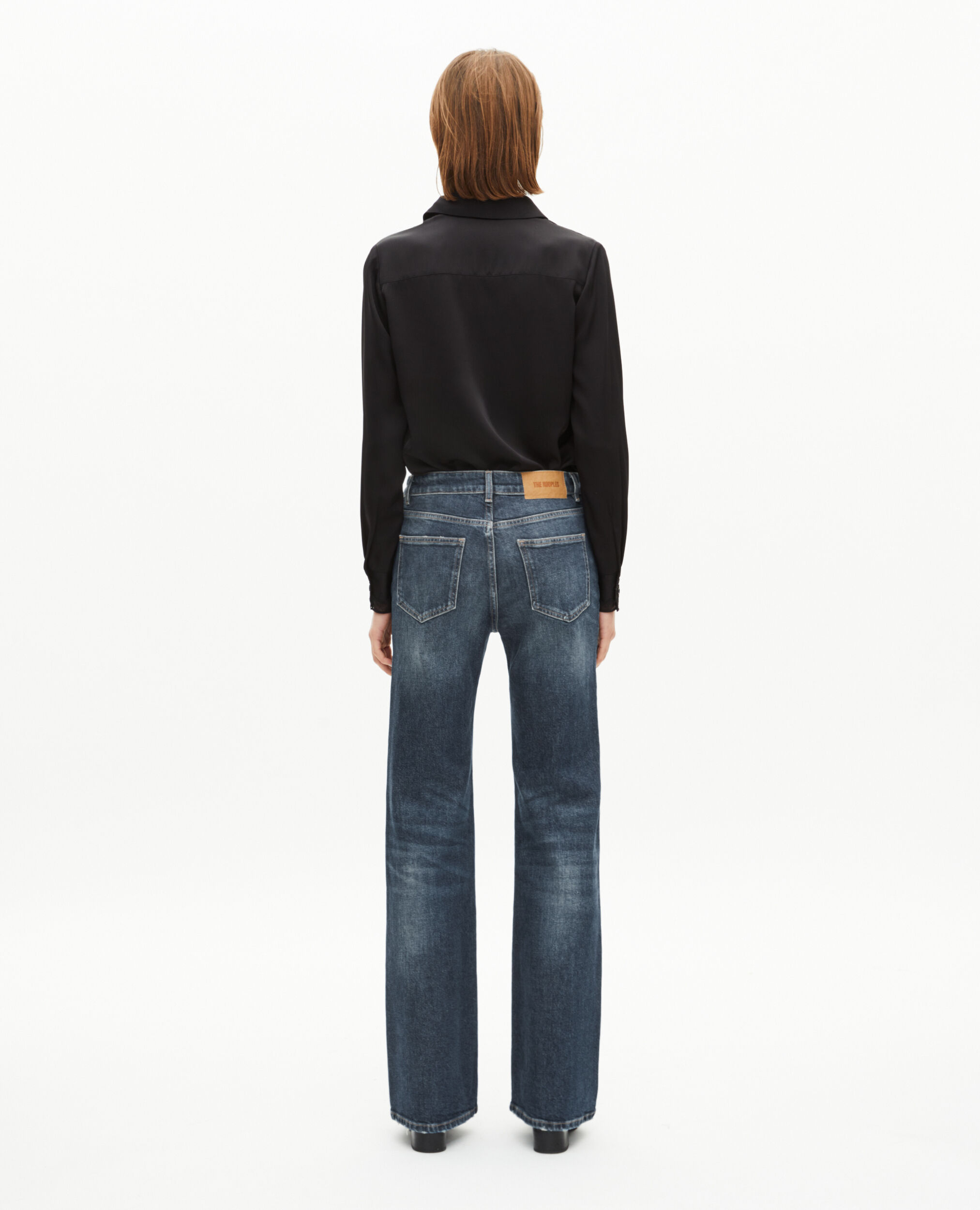 Jean large bleu