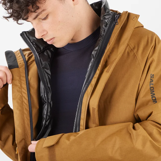 PATROLLER 3-IN-1 INSULATION  Thermo-Jacke mit Kapuze Herren Rubber/DEEPBLACK