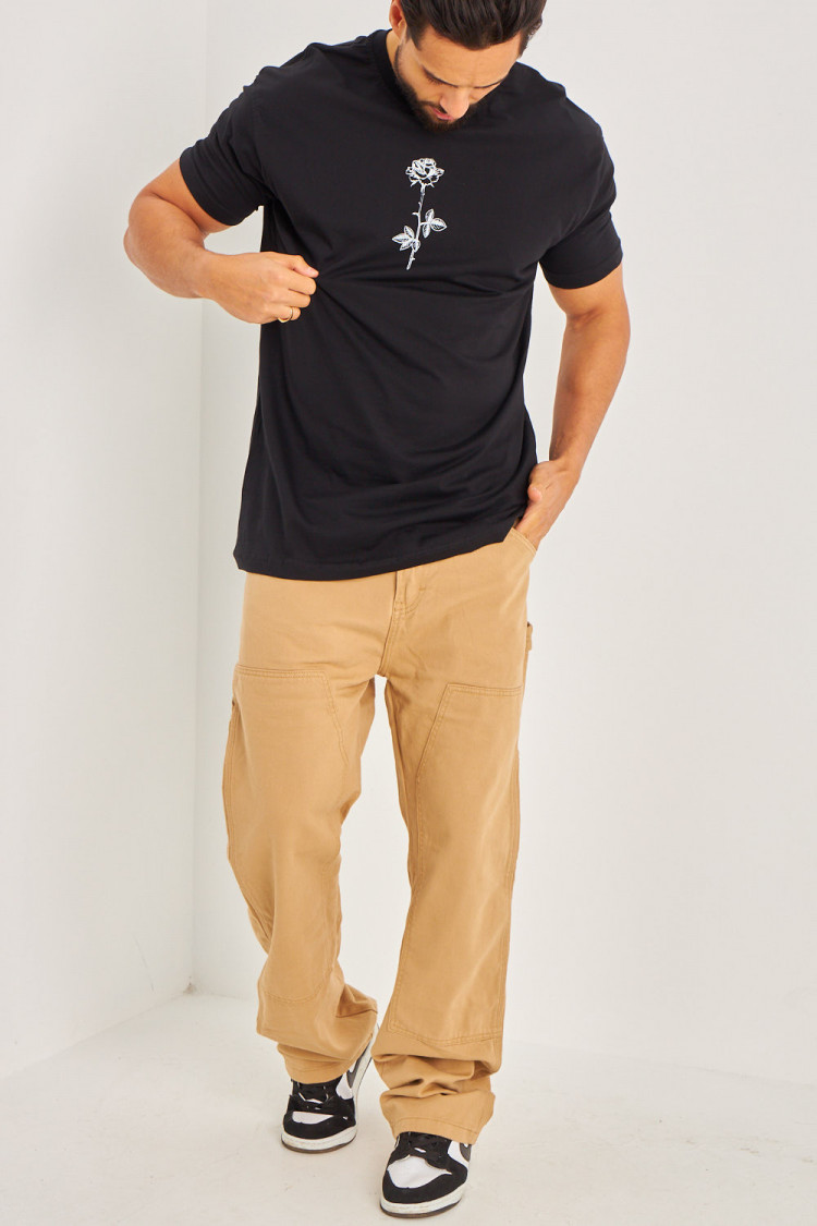 T-shirt fleurs 