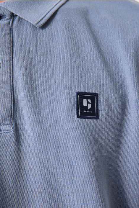 Garcia blauwe heren polo