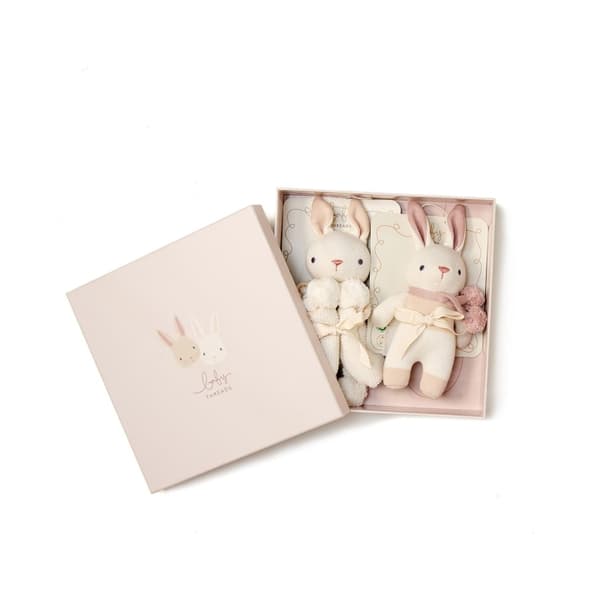 ThreadBear Gaveesett - Cream Bunny - dyne og rangle - (TB4080)