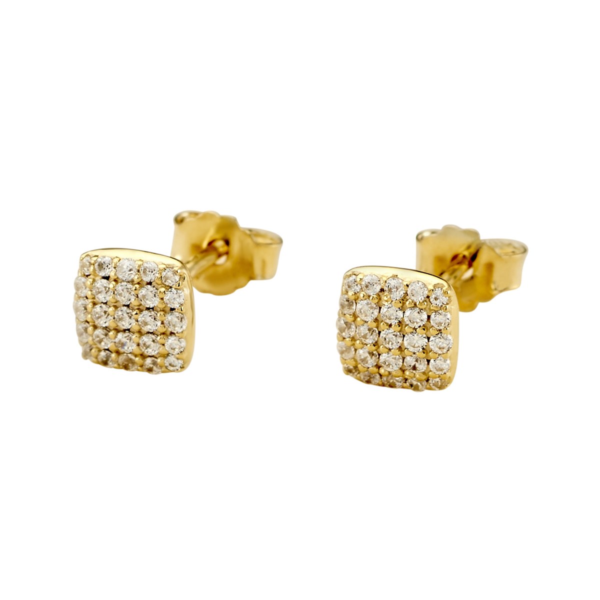 Boucles d'oreilles Agatha Gloria argent doré