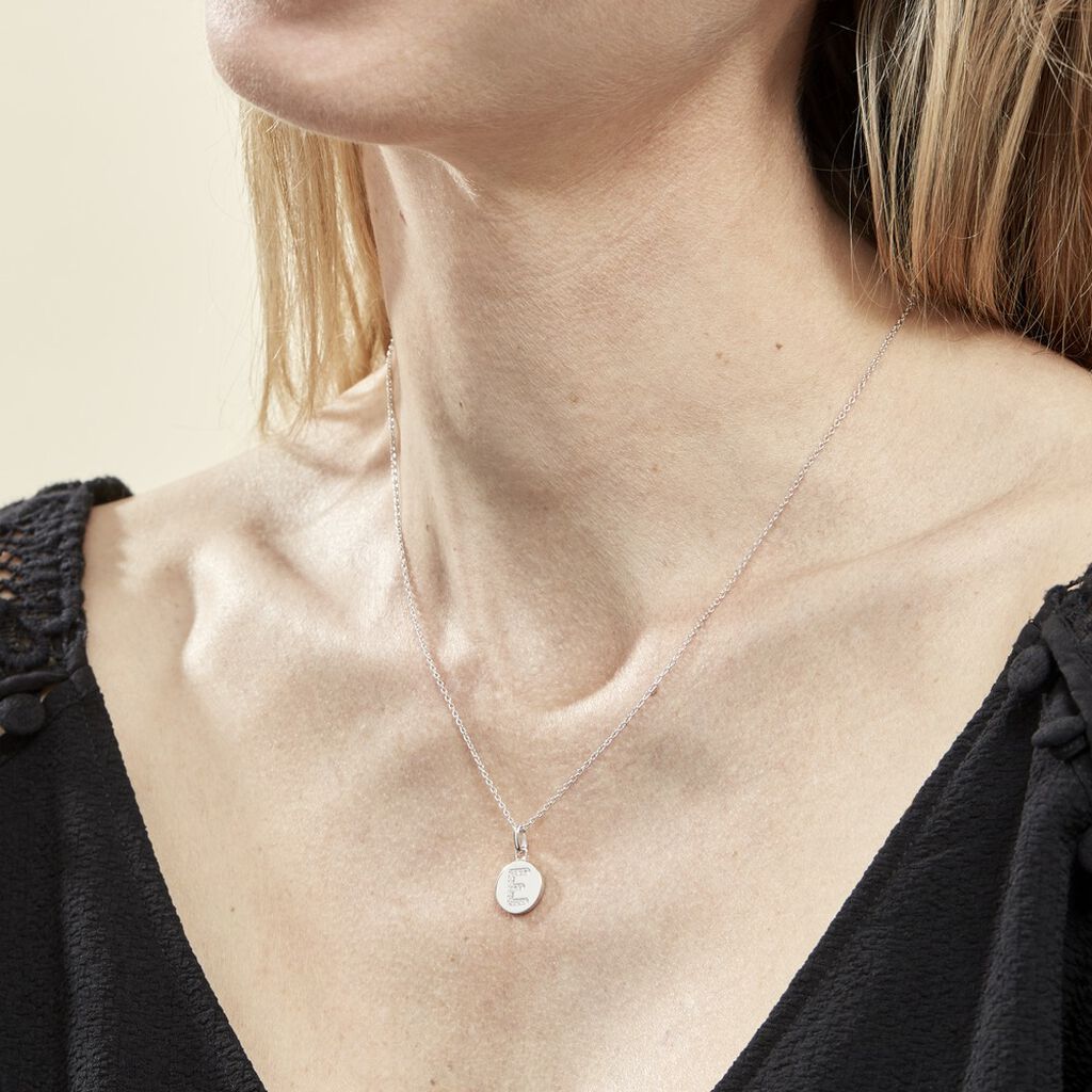 Collier Argent Eugenien Oxydes De Zirconium