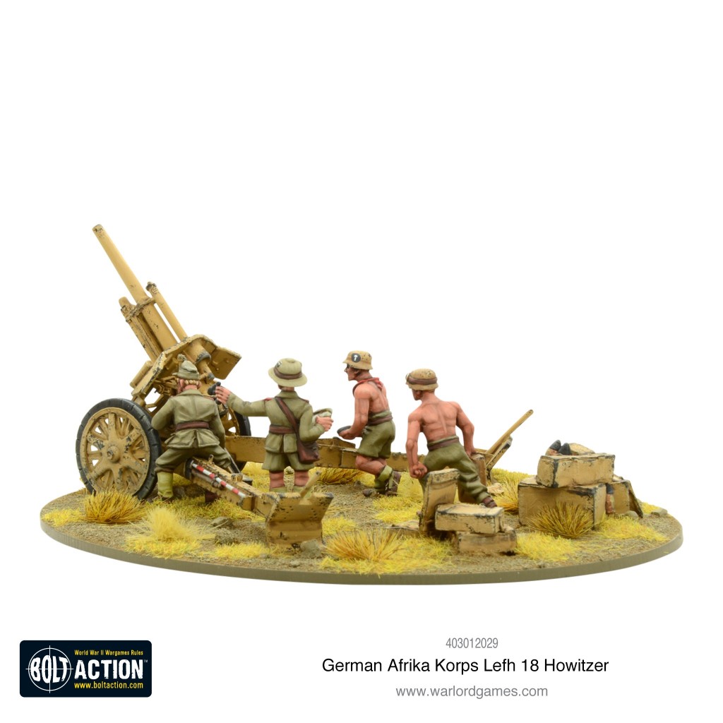 Bolt Action - German - Afrika Korps LeFH 18 10.5cm Medium Artillery