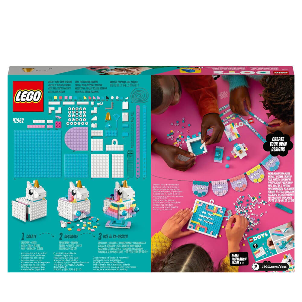 LEGO® DOTS 41962 Einhorn Familienkreativset