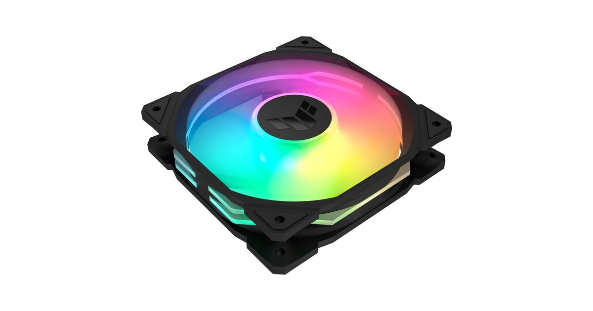 ASUSTUF Gaming TR120 ARGB Reverse case fans  (Zwart, 3 stuks, 120 x 120 x 25 mm)