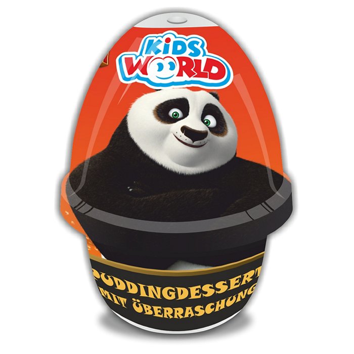 KIDS WORLD Pudding-Ei mit Überraschung 70 g