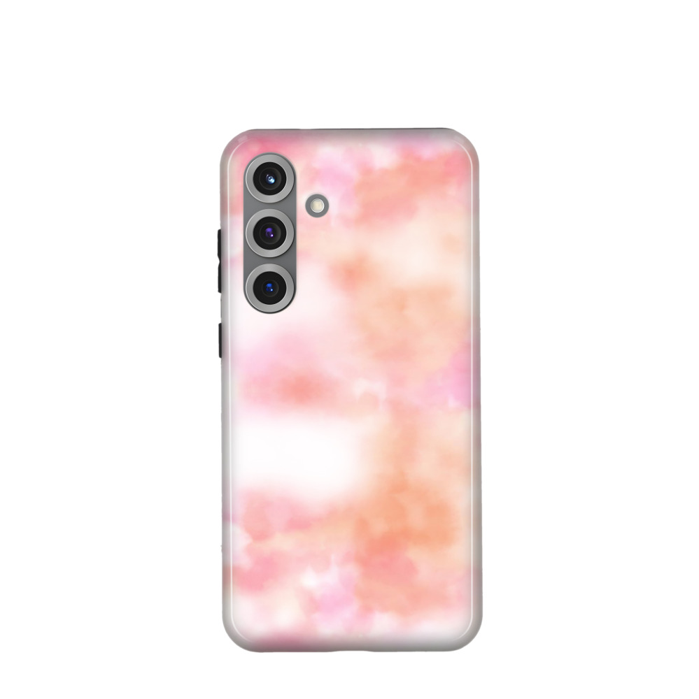 Samsung Galaxy S25 Plus Hybrid (Kunststoff / Gummi) Hülle Wolkentanz - Pink