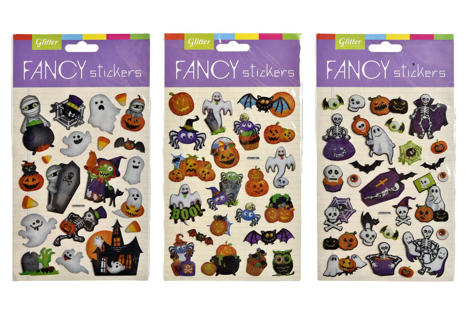 STICKERS GLITTER RELIEF 23X12.5CM