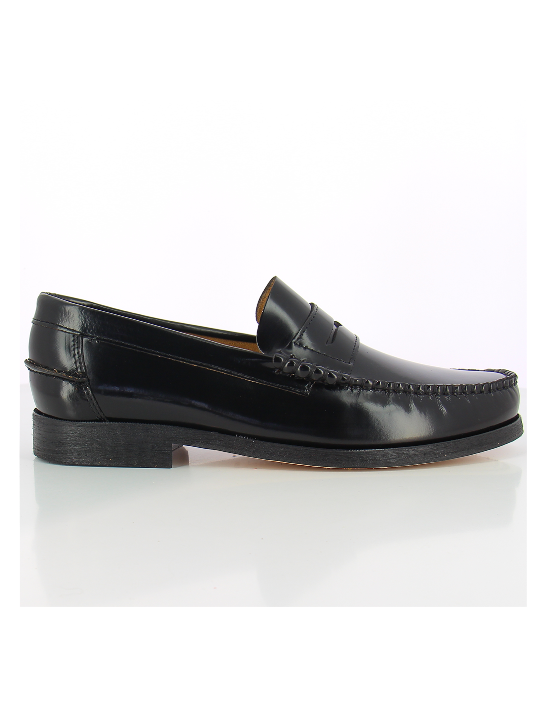 hylton mocassin homme 81960-01 cuir noir