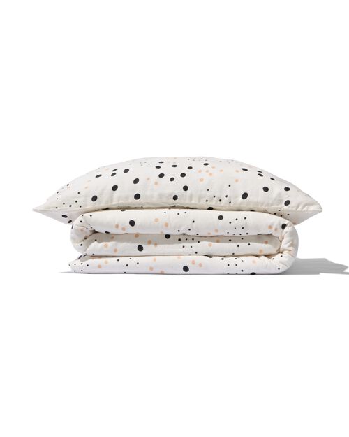 housse de couette enfant flanelle 120x150 pois