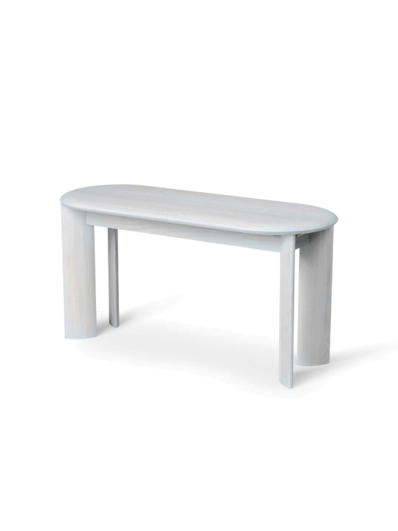 Ferm Living Bevel eetbank 90 wit geolied eiken