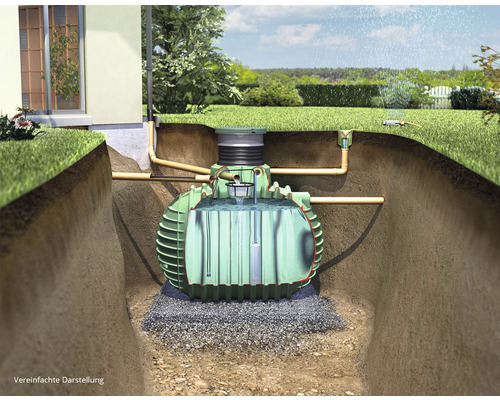 GARANTIA Garden PROline technologiepakket inclusief vulniveau-indicator, dompeldrukpomp, waterafvoer, drukslang