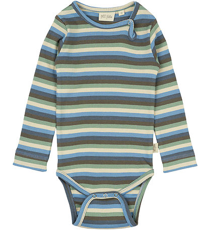Petit Piao Body l/ä - Rib - Modal - Verlockung Blue Multi Stripe