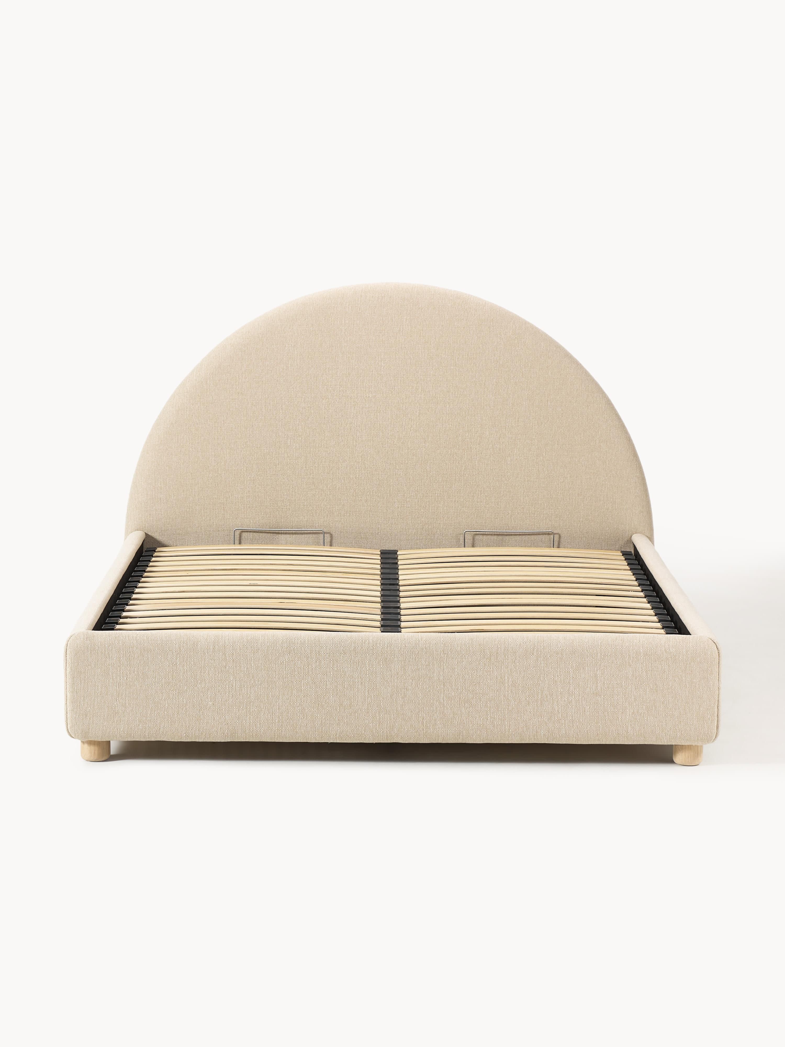 Gestoffeerd bed Ebba met opbergruimte