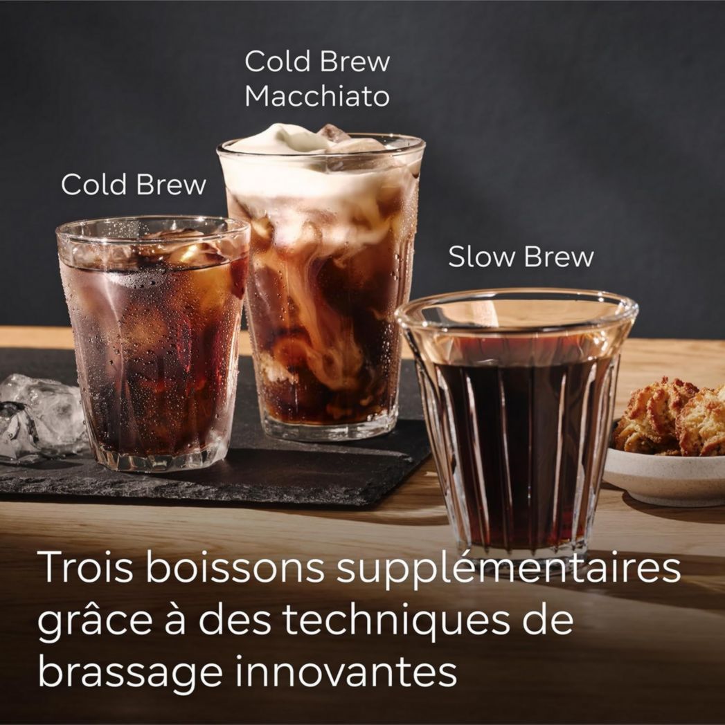 SIEMENS, machine à café à grains entièrement automatique, EQ700, écran iSelect, coffeeWorld, avec Cold Brew et Slow Brew, cappuccinatore, Home Connect, gris anthracite, TP715R01 classic