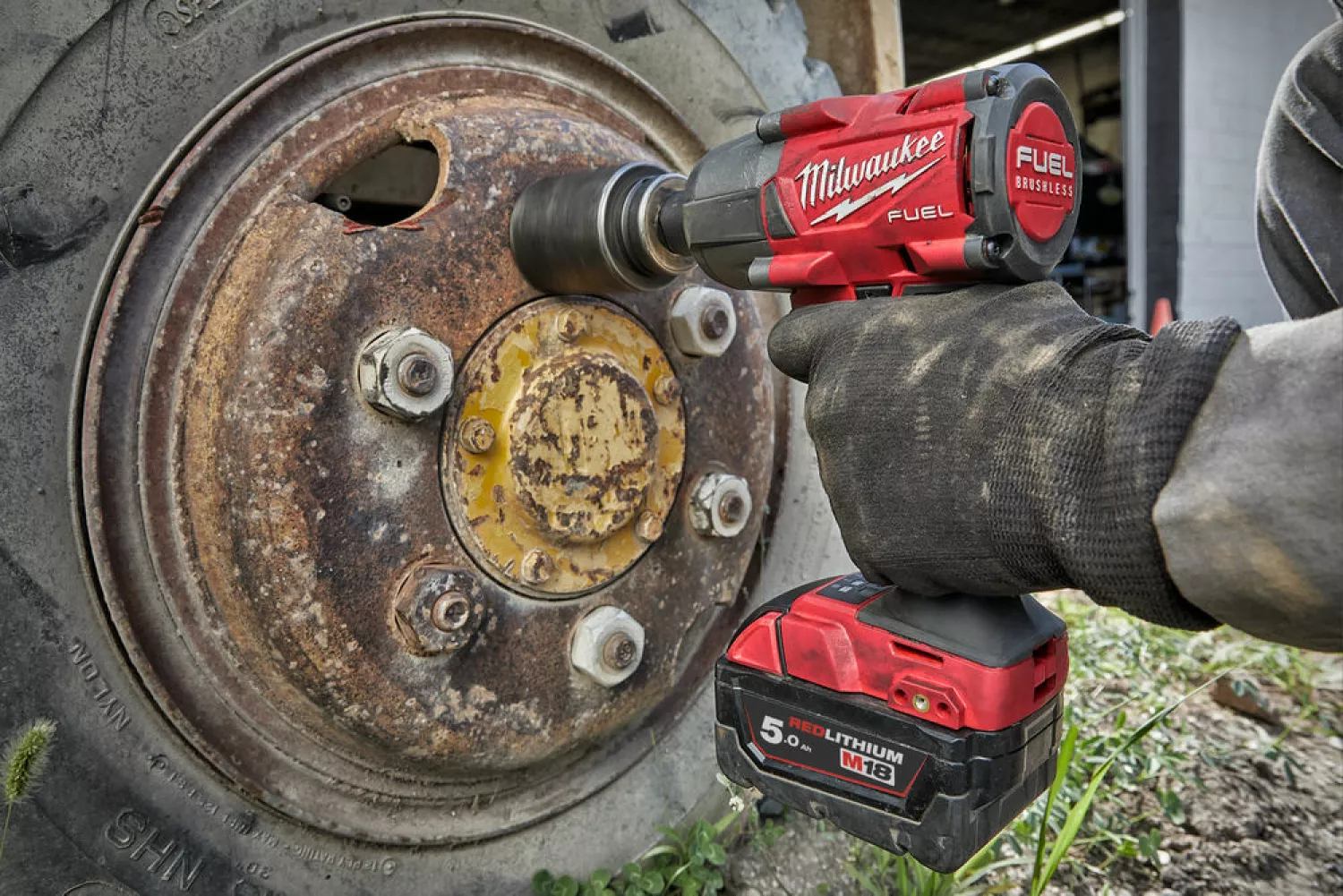 Milwaukee M18 FMTIW2P12-0X Li-Ion accu slagmoersleutel body in HD Box