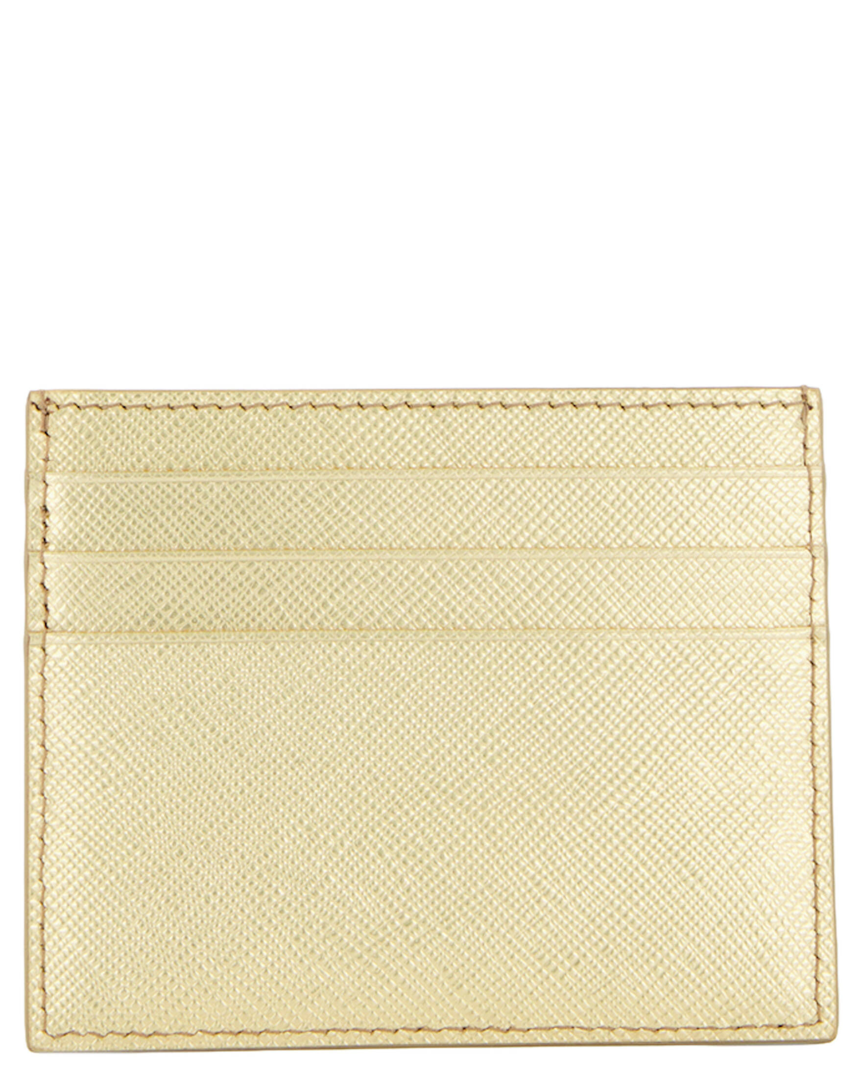 Prada| Damen Kartenetui TRIANGOLO SAFFIANO METALLIC