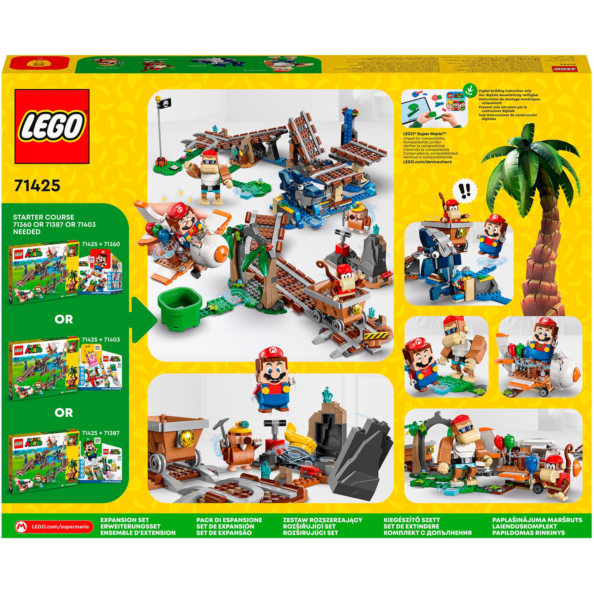 LEGO Konstruktionsspielzeug Super Mario Diddy Kongs Lorenritt - Erweiterungsset