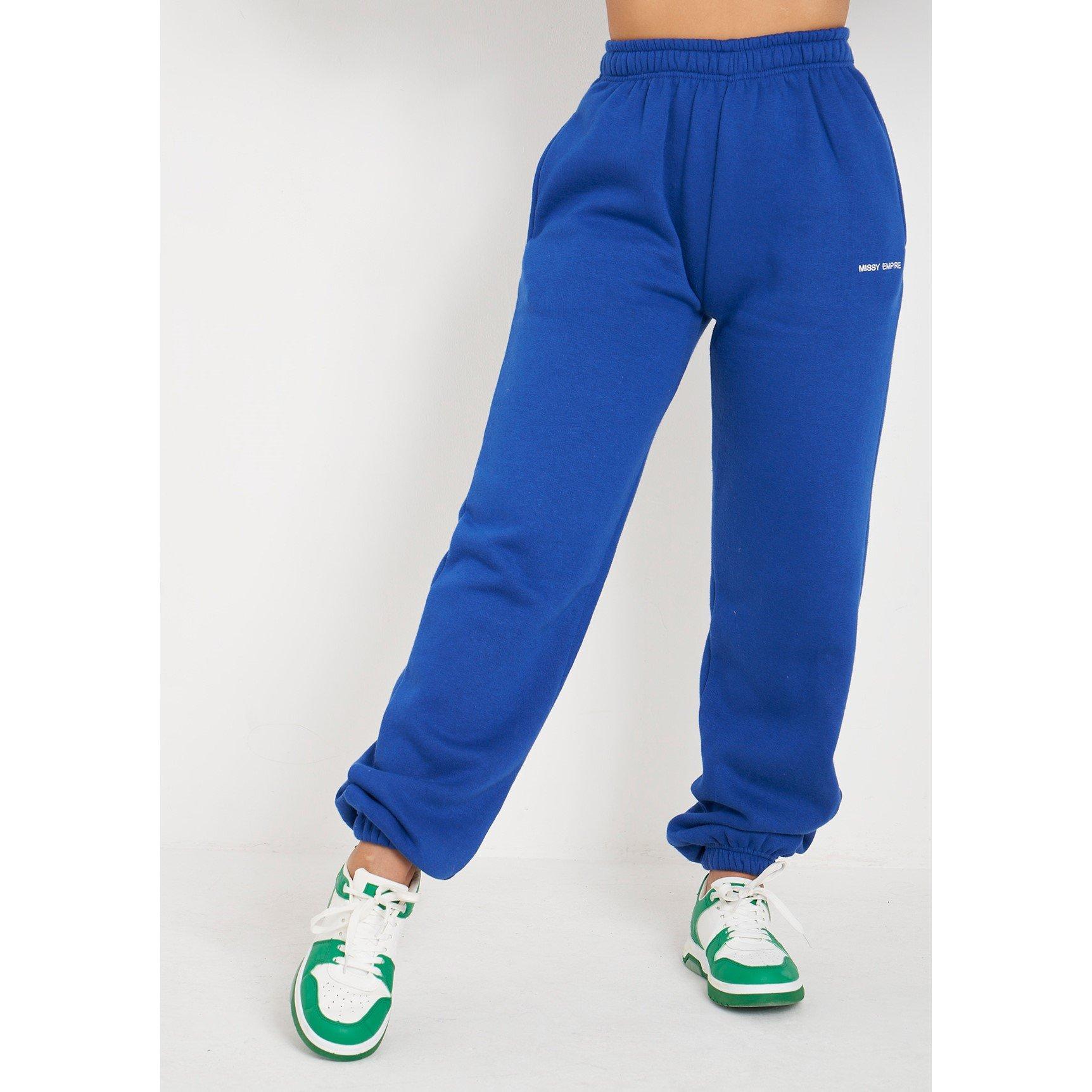 Missy Empire ME Embroidered Cuffed Joggers Womens