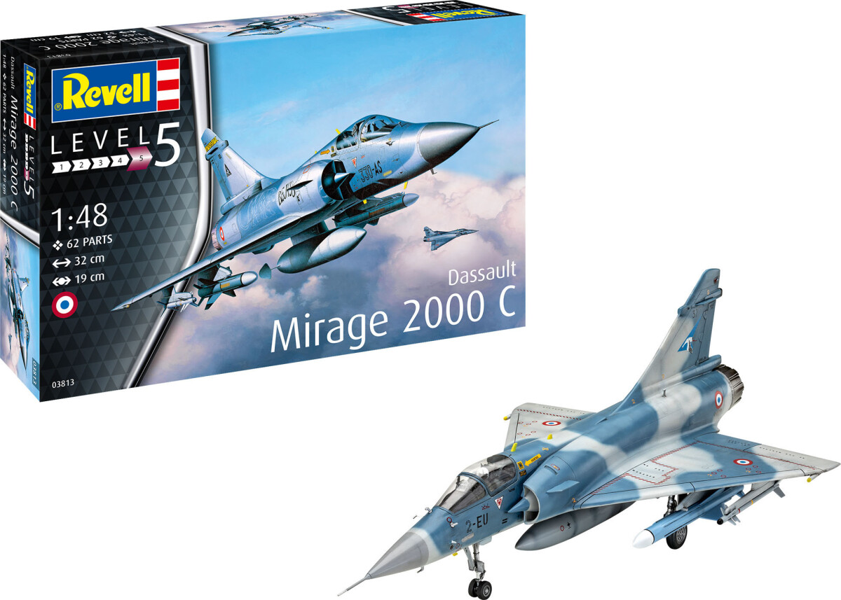 Revell - Dassault Mirage 2000C - Level 5 - 1:48 - 03813