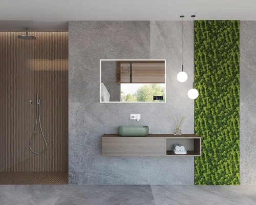 Cordia SMART LINE verlichte spiegel 100 x 65 cm zilver IP 44