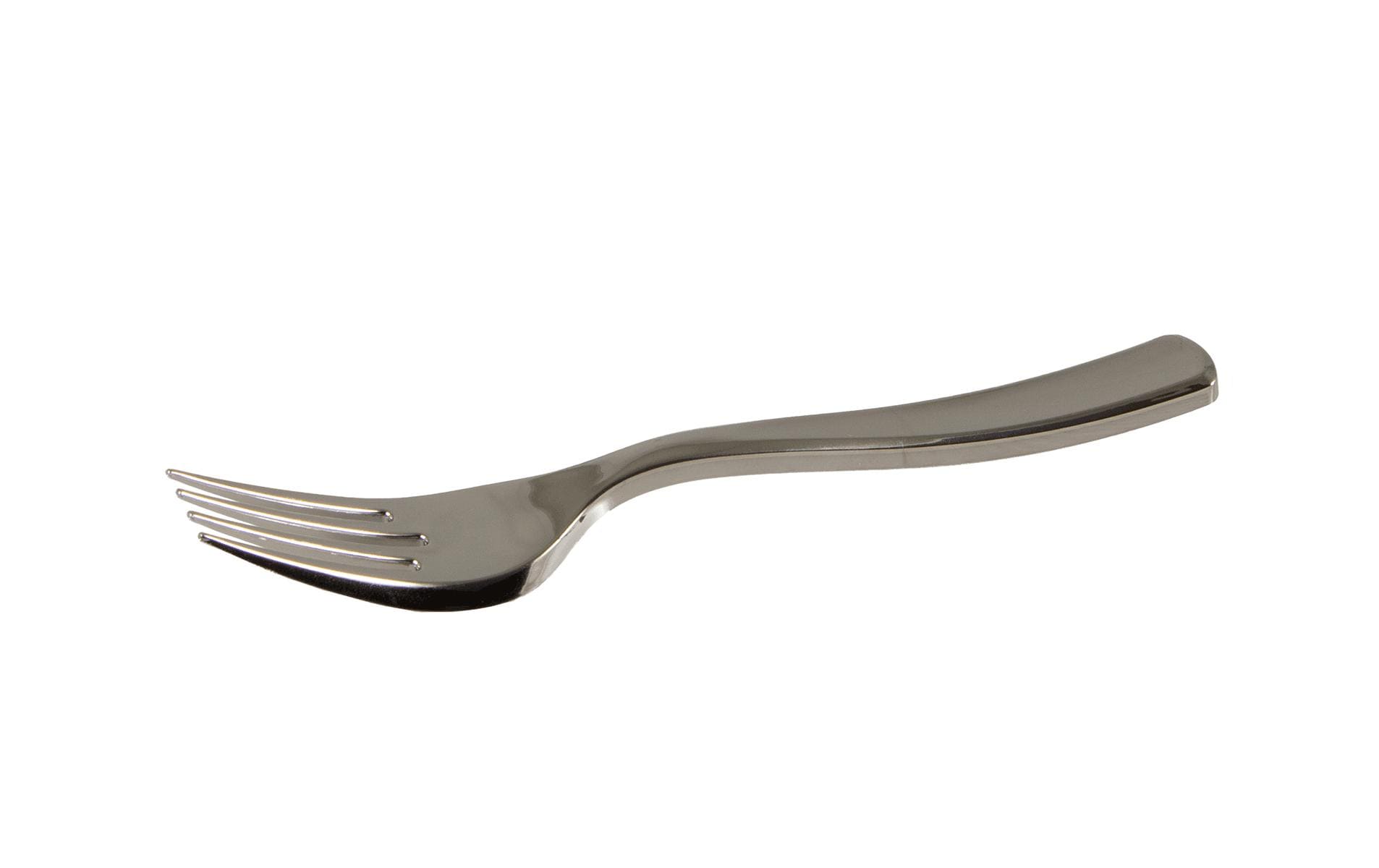 Einweg-Gabel 15 cm, 50 Stück, SilberBesteck aus Kunststoff