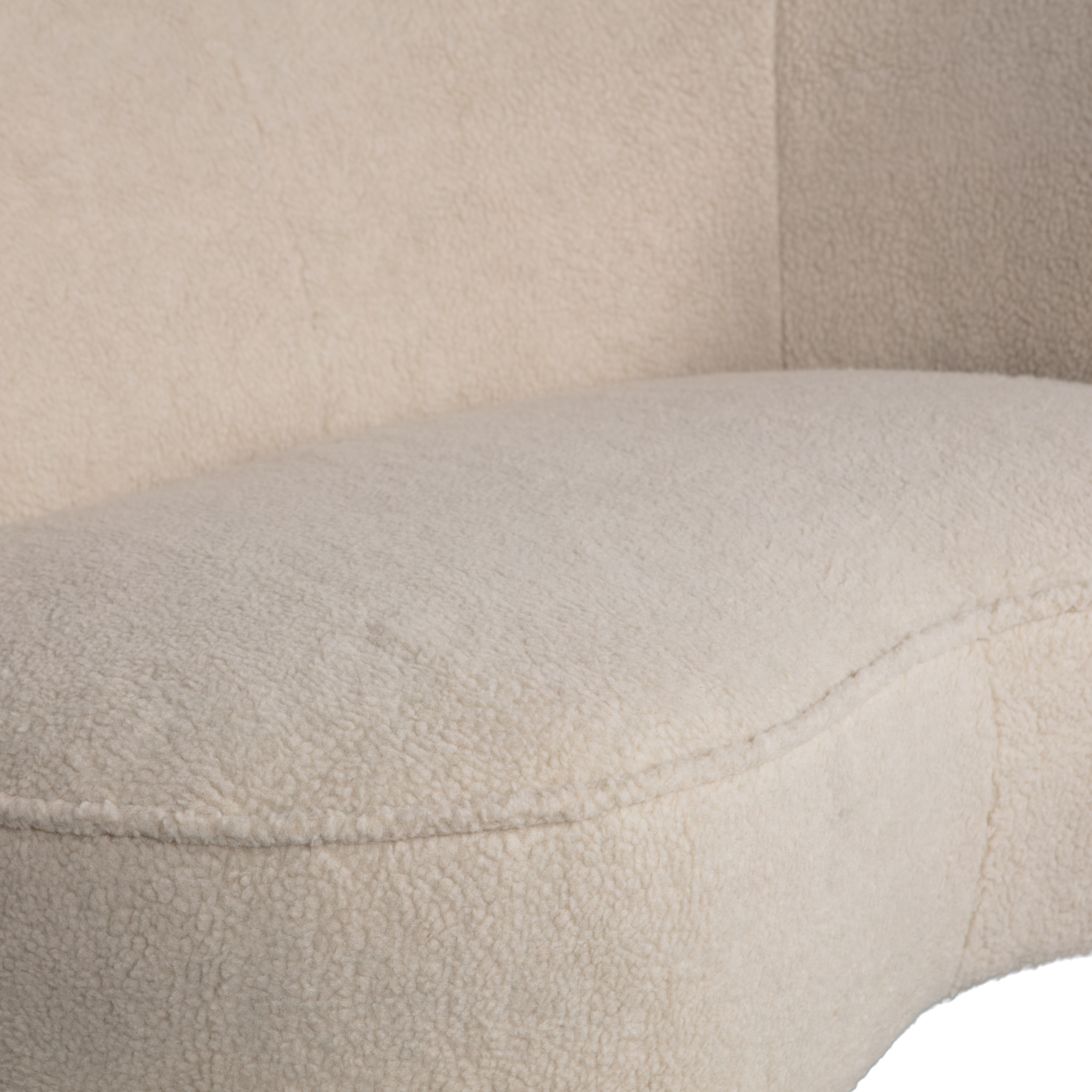 Lounge fauteuil Sara Sara Lounge Fauteuil Links - Teddy - Off white