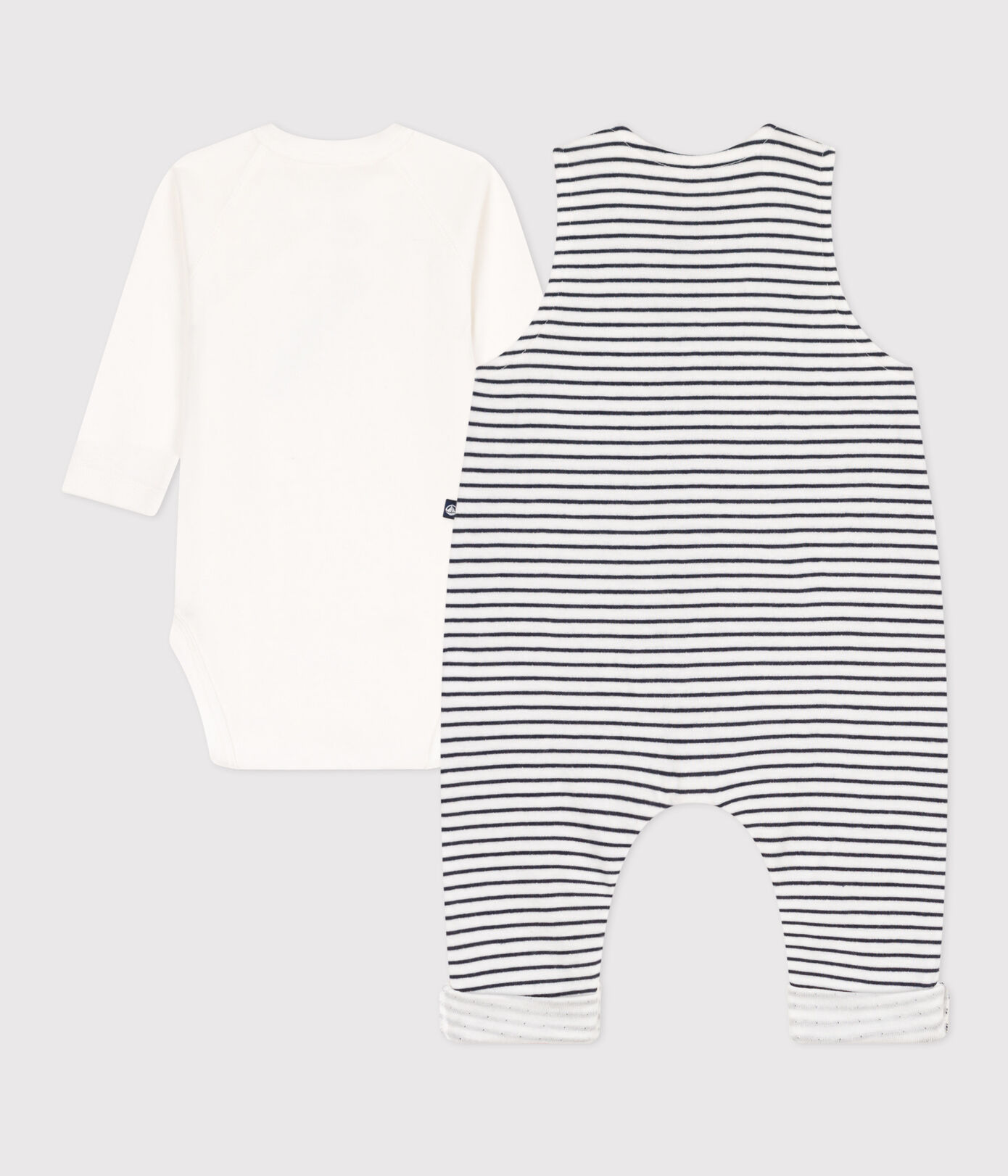Ensemble combinaison et body en coton bébé