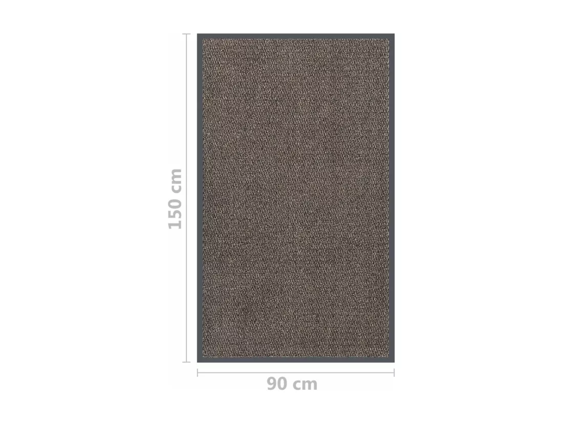 Paillasson touffeté 90x150 cm Marron foncé