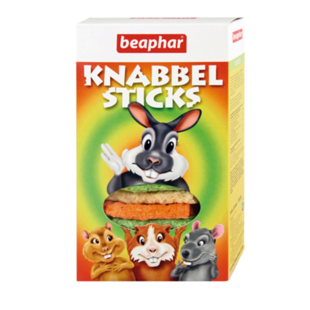 12x Beaphar Knabbelsticks Konijnensnacks (Knaagdier) 150 gr