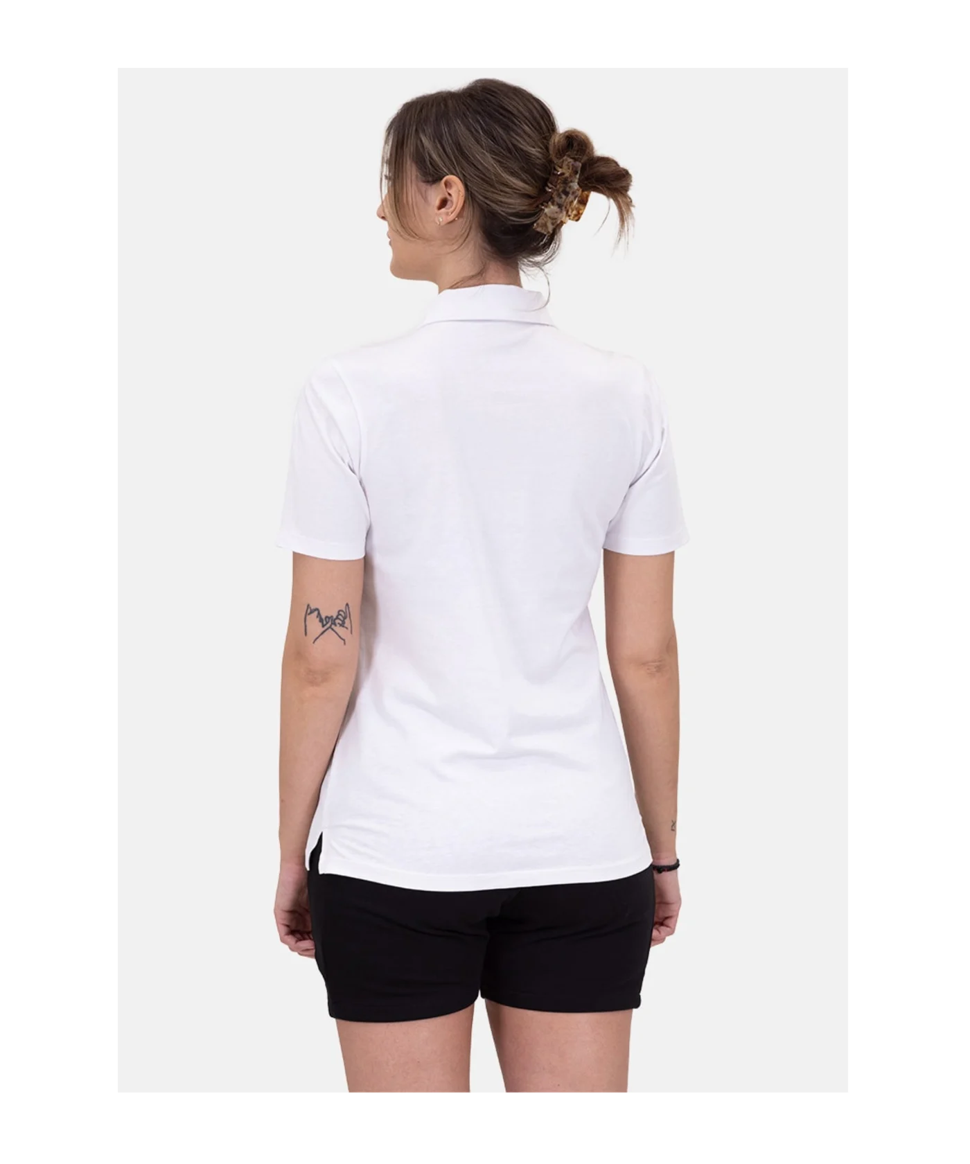JAKO Power Poloshirt Damen Weiss Schwarz F000